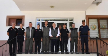 VALİ COŞKUN'DAN ATEŞ SAVAŞÇILARINA ZİYARET