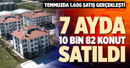 7 AYDA 10 BİN 82 KONUT SATILDI