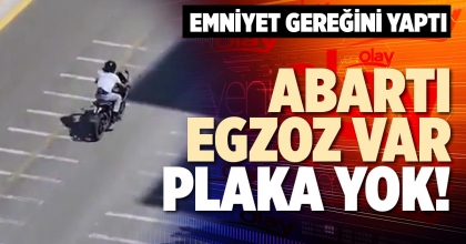 ABARTI EGZOZ VAR PLAKA YOK!
