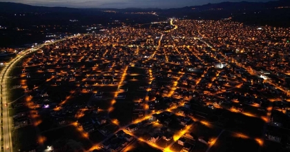 BOLVADİN'DE GÜN BATIMI MANZARASI SOSYAL MEDYADA BÜYÜK İLGİ GÖRDÜ