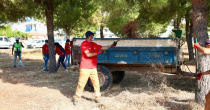 DİDİM’DE YANGINLARA KARŞI ÖRNEK DAYANIŞMA