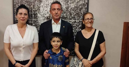 FENERBAHÇE, LÖSEMİ HASTASI İZMİRLİ RÜZGAR’I STADYUMDA AĞIRLADI