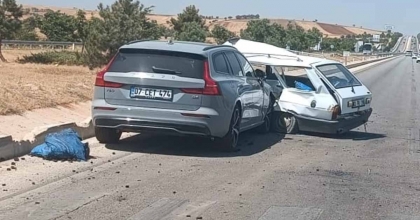 İKİ ARACIN ÇARPIŞTIĞI TRAFİK KAZANSINDA: 1’İ AĞIR 6 YARALI