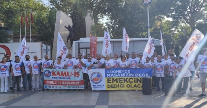 KAMU EMEKÇİLERİNDEN HÜKÜMETE TEPKİ
