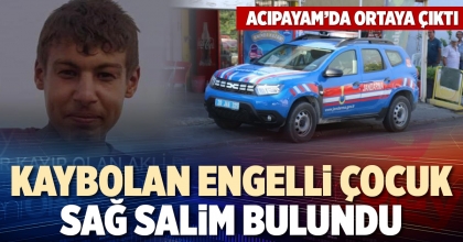KAYBOLAN ENGELLİ ÇOCUK SAĞ SALİM BULUNDU