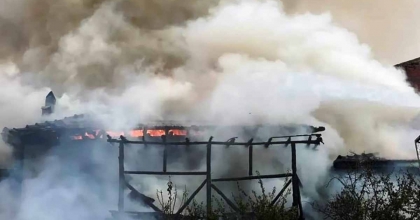 KÜTAHYA EMET'TE KORKUTAN YANGIN