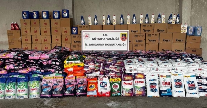 KÜTAHYA'DA 1 MİLYON 470 BİN TL DEĞERİNDE SAHTE MARKALI DETERJAN ELE GEÇİRİLDİ