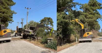 MARMARİS'TE ORMAN YANGINLARINA KARŞI ÖNLEYİCİ TEMİZLİK ÇALIŞMALARI SÜRÜYOR