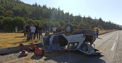 MANİSA’DA TRAFİK KAZASI: 1 ÖLÜ, 3 YARALI