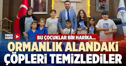 ORMANLIK ALANDAKİ ÇÖPLERİ TEMİZLEDİLER