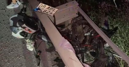 PARAMPARÇA OLAN MOTOSİKLETİN SÜRÜCÜSÜ HATSANEYE KALDIRILDI