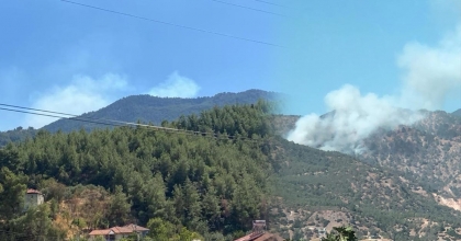 SÖNDÜRÜLEN ALANDA YENİDEN YANGIN ÇIKTI
