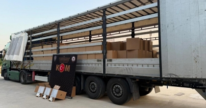 TIRDA 4 MİLYON 300 BİN ADET BANDROLSÜZ BOŞ MAKARON ELE GEÇİRİLDİ
