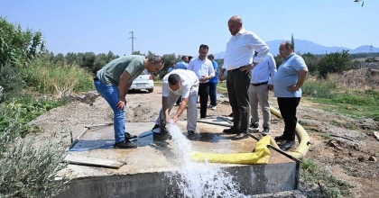 YENİ SONDAJ SAYESİNDE MAHALLENİN SU SORUNU ÇÖZÜLDÜ