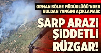 ORMAN BÖLGE MÜDÜRLÜĞÜ’NDEN BULDAN YANGINI AÇIKLAMASI