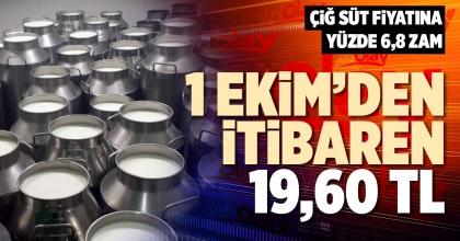 1 EKİM’DEN İTİBAREN 19,60 TL