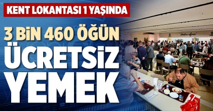 3 BİN 460 ÖĞÜN ÜCRETSİZ YEMEK