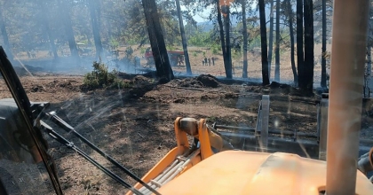 AKBAŞ’TAKİ ORMAN YANGINI BÜYÜMEDEN SÖNDÜRÜLDÜ