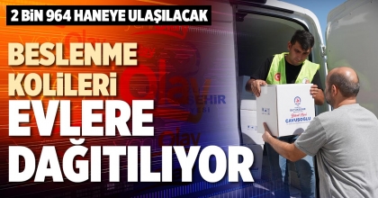 BESLENME KOLİLERİ EVLERE DAĞITILIYOR