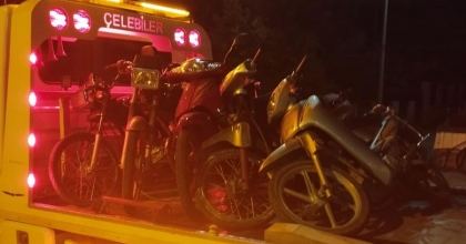 BOLVADİN'DE 20 MOTOSİKLET TRAFİKTEN MEN EDİLDİ