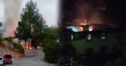 CAMİ YANGININA MÜDAHALE ANLARI KAMERADA 