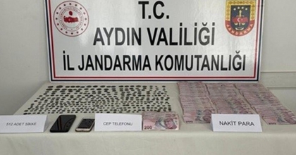 DURDURULAN ARAÇTAN TARİHİ ESER ÇIKTI