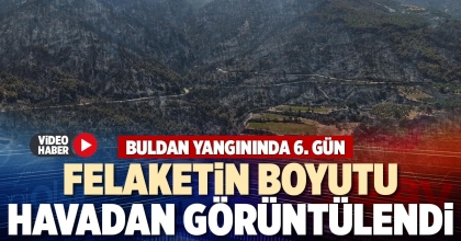 FELAKETİN BOYUTU HAVADAN GÖRÜNTÜLENDİ