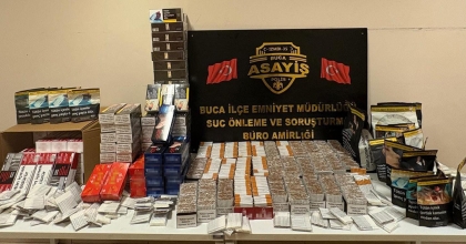 İZMİR’DE KAÇAK SİGARA VE TÜTÜN OPERASYONU