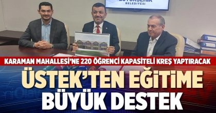 ÜSTEK’TEN EĞİTİME BÜYÜK DESTEK
