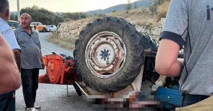 KARABURUN'DA TRAKTÖR KAZASI: 1 ÖLÜ