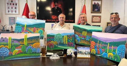 KÜTAHYA'DA RESSAM HASAN KARA'DAN ANLAMLI BAĞIŞ