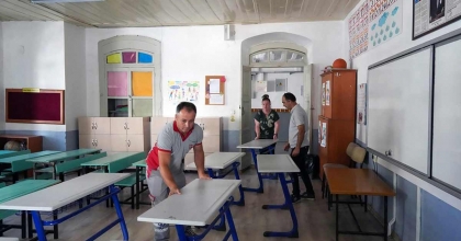 MENTEŞE BELEDİYESİ’NDEN OKULLARA DESTEK