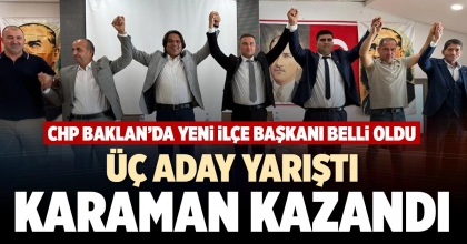 ÜÇ ADAY YARIŞTI, KARAMAN KAZANDI