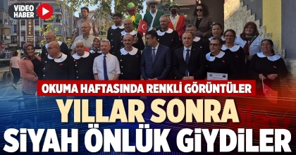 YILLAR SONRA SİYAH ÖNLÜK GİYDİLER