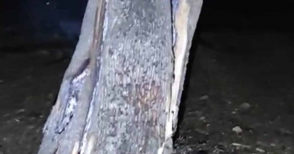 YILDIRIM DÜŞEN 50 YAŞINDAKİ AĞAÇ ORTADAN İKİYE BÖLÜNDÜ