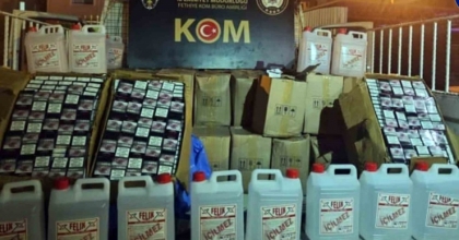 BİN 980 LİTRE SAHTE ŞARAP ELE GEÇİRİLDİ