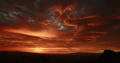 AFYONKARAHİSAR'DA GÜN DOĞUMU MANZARASI MEST ETTİ