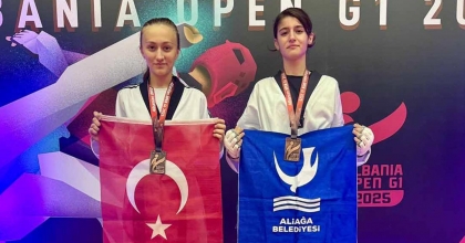 ALİAĞALI TAEKWONDOCULARDAN İKİ MADALYA