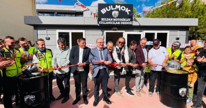 BULDANLI MOTOSİKLET TUTKUNLARI DERNEK BİNASINI AÇTI