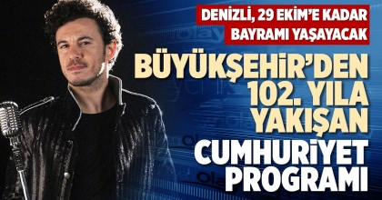 BÜYÜKŞEHİR’DEN 102. YILA YAKIŞAN CUMHURİYET PROGRAMI