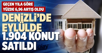DENİZLİ’DE EYLÜLDE 1.904 KONUT SATILDI