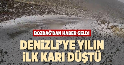 DENİZLİ’YE YILIN İLK KARI DÜŞTÜ
