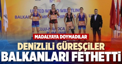 DENİZLİLİ GÜREŞÇİLER BALKANLARI FETHETTİ