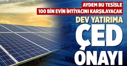 DEV YATIRIMA ÇED ONAYI