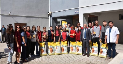 GERMENCİK’TE LİSE ÖĞRENCİLERİNDEN ANLAMLI BAĞIŞ