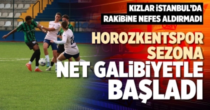 HOROZKENTSPOR SEZONA NET GALİBİYETLE BAŞLADI