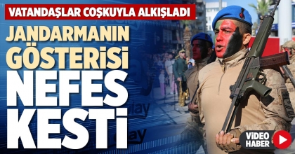 JANDARMANIN GÖSTERİSİ NEFES KESTİ
