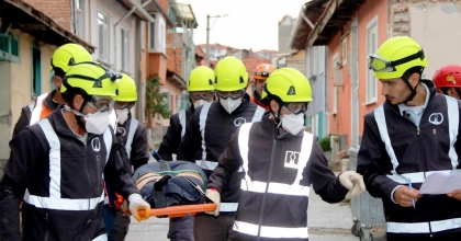 KOSB ARAMA KURTARMA EKİBİ, AFAD TATBİKATINDA AKTİF GÖREV ÜSTLENDİ