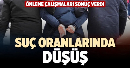 SUÇ ORANLARINDA DÜŞÜŞ