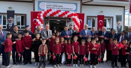 TAVŞANLI'DA YAPIMI TAMAMLANAN İLKOKUL HİZMETE AÇILDI
